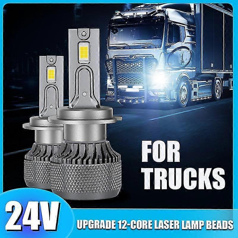 24V LED Headlight Bulb Kit, H7 Canbus, H1 H3 H4 H11 9005 HB3 9006 HB4 9012 HIR2