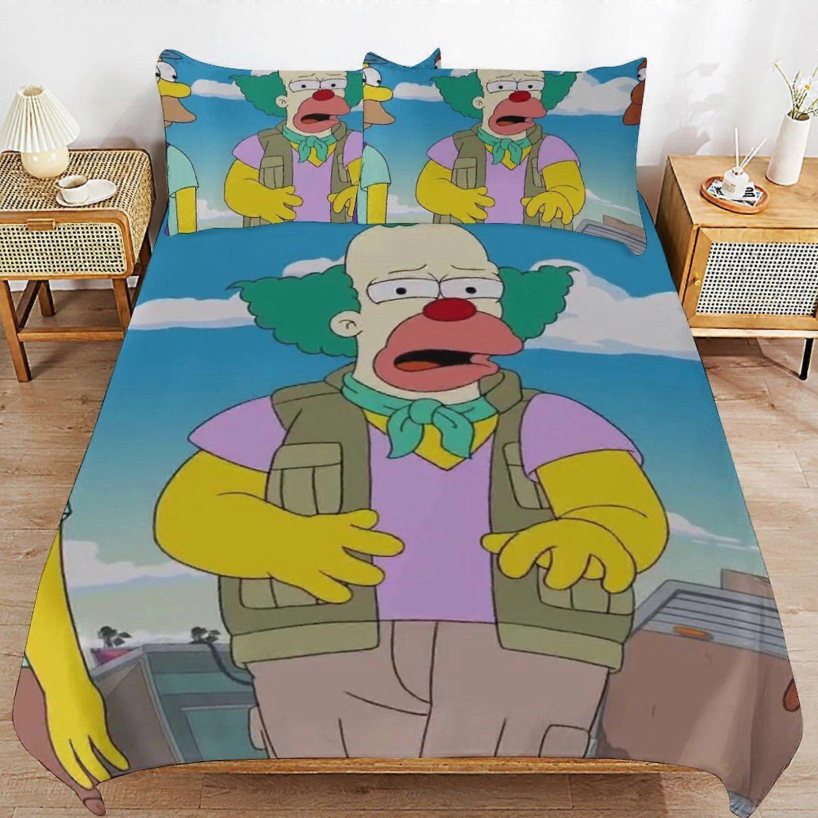 w89 Simpsons  La pelcula Home Friendly Soft Touch Long Lasting Thread Design Zipper Duvet Cover Sets Use Pattern i89