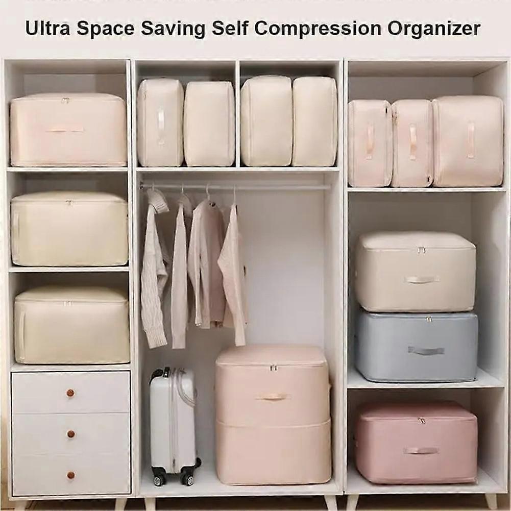 Compression Storage Bag for Bedding - Large Comforter Organizer,Down Jacket Clothing Compression Bag L
