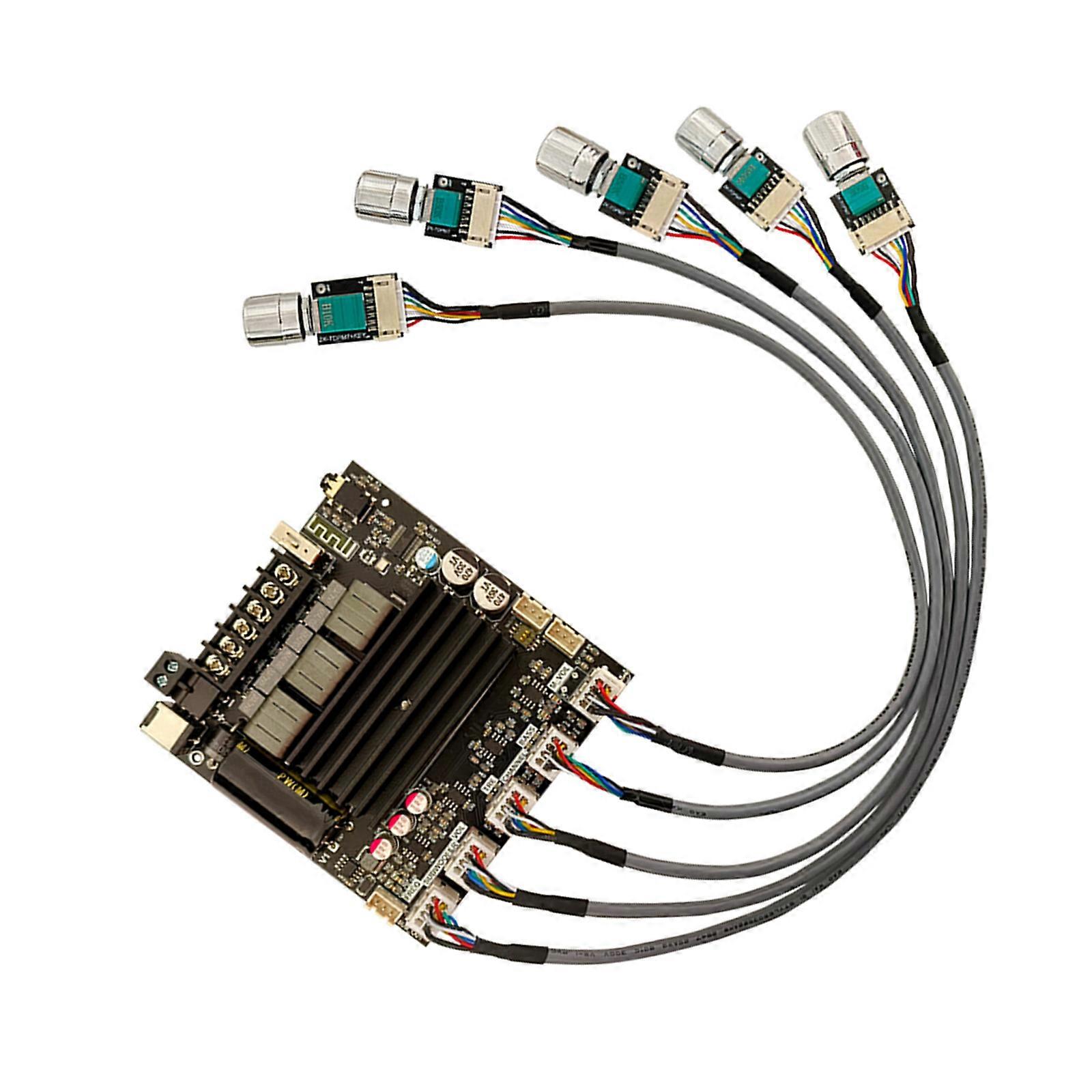 1PCS TPA3221 Digital Amplifier Board 100W+100W+200W Subwoofer 2.1 Channel Bluetooth-compatible Amplifier Board Multicolor