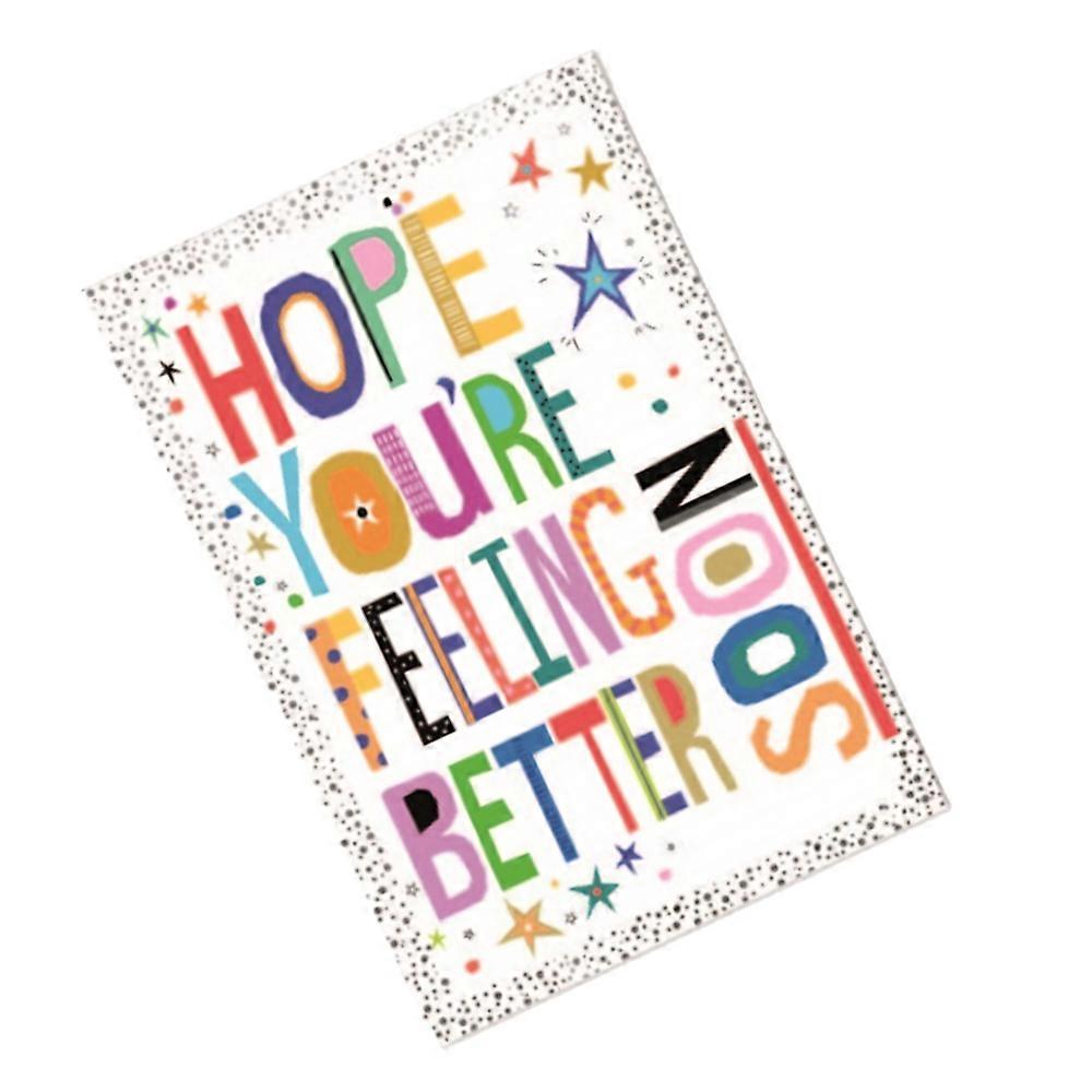 Simon Elvin Text Get Well Greetings Card (Pack of 6)