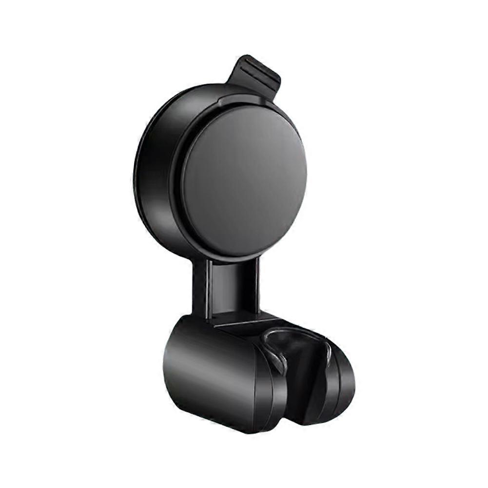  Unique Horizontal Setting,Suction Cup Handheld Shower Head Holder ,Large Shower Head Supports,Wall Mounted Black