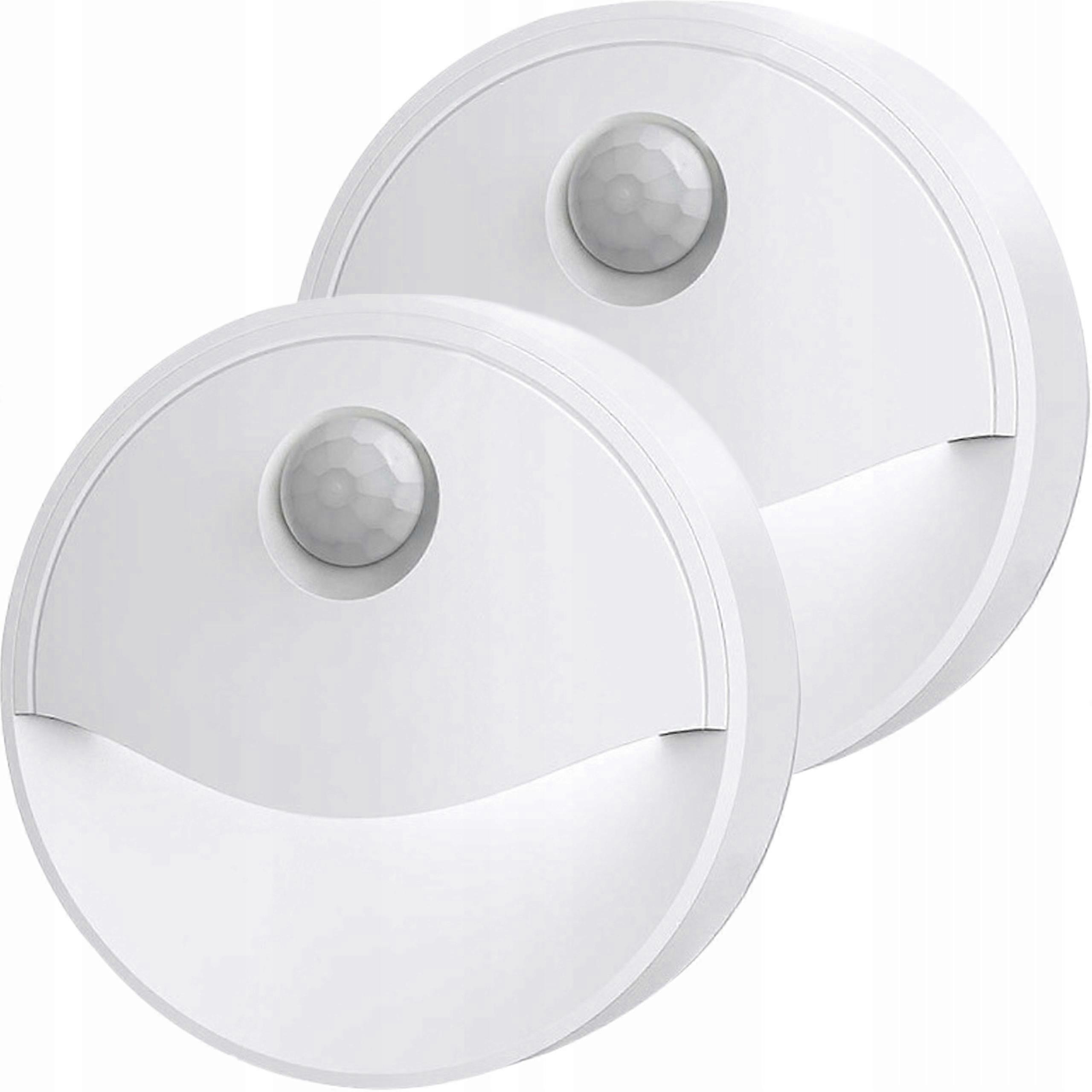 2x Led Lamp With Pir Battery-powered Motion Sensor