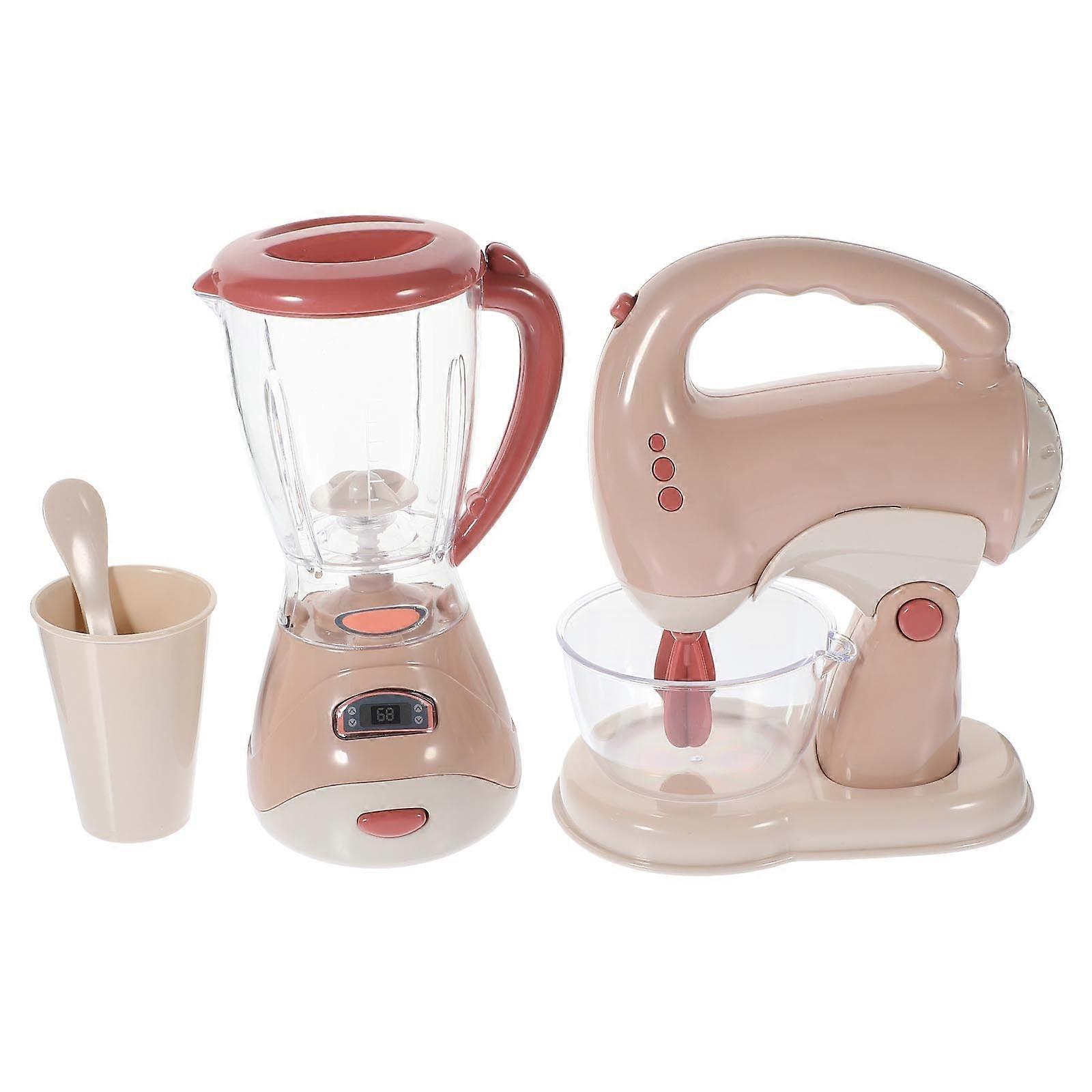 Pretend Play Kitchen Appliance Models 1 Set Mini Juicer And Mixer Assorted Development Kitchen Appliances 2Pcs