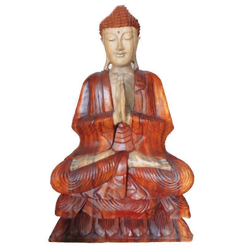 Hand Carved Buddha Statue - 80cm Welcome X 1