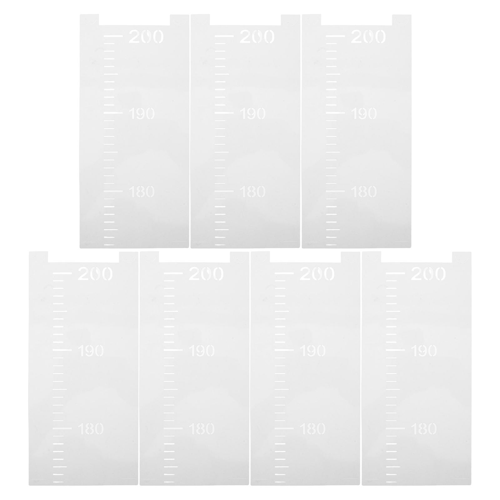 Growth Chart Stencil Measuring for Kids with 7Pcs Reusable Height Templates