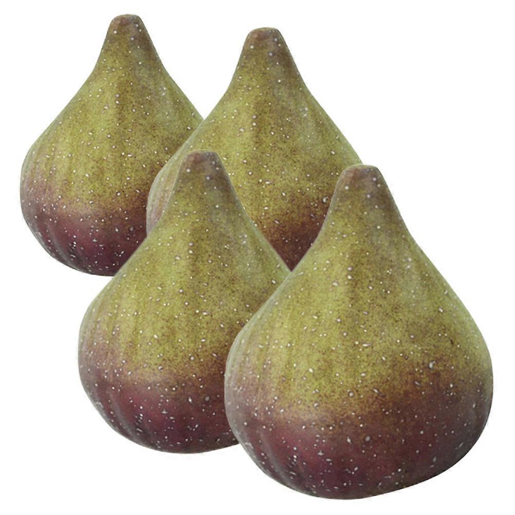 Fake Fruit Decor Figuring Artificial Fruit Models for Ornament 4Pcs