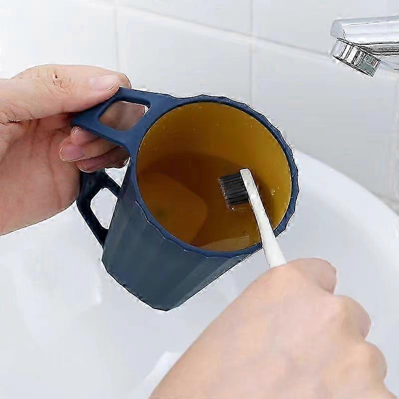 Two-piece toothbrush cup for couple student home bathrooms