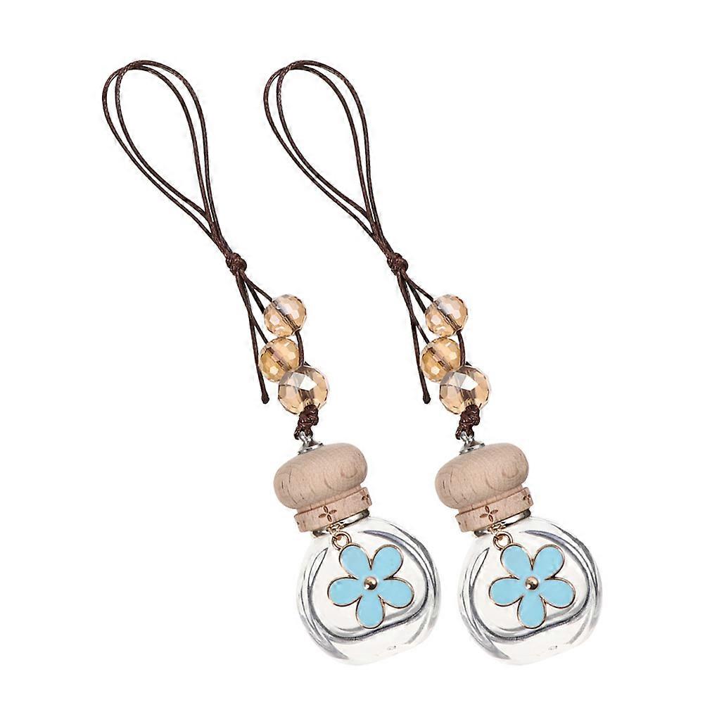 Car Freshener Diffuser Glass Bottle for Aromatherapy Hanging 10Pcs