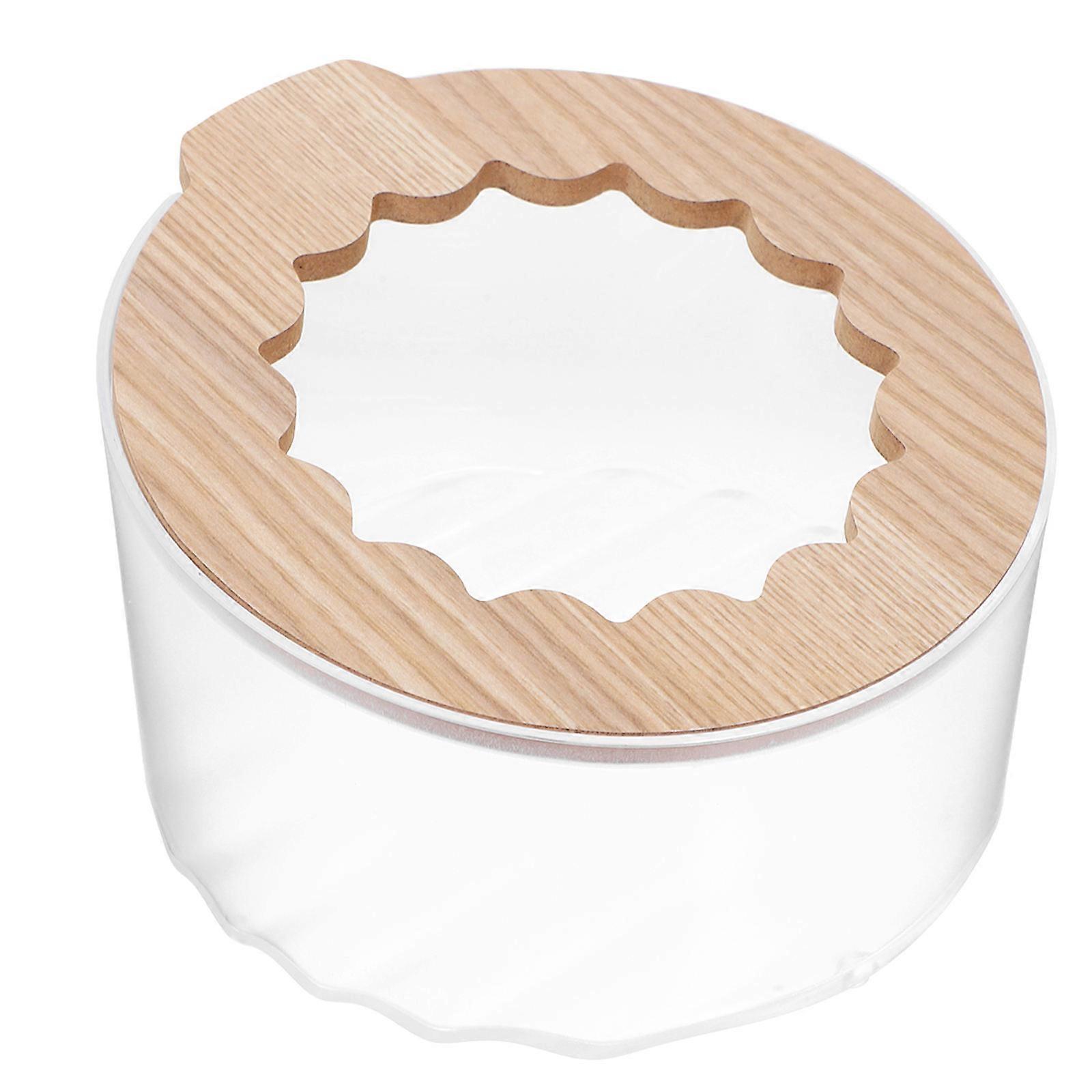 Hamster Sand Bath Container for Storage Use Durable Wood and ABS Material