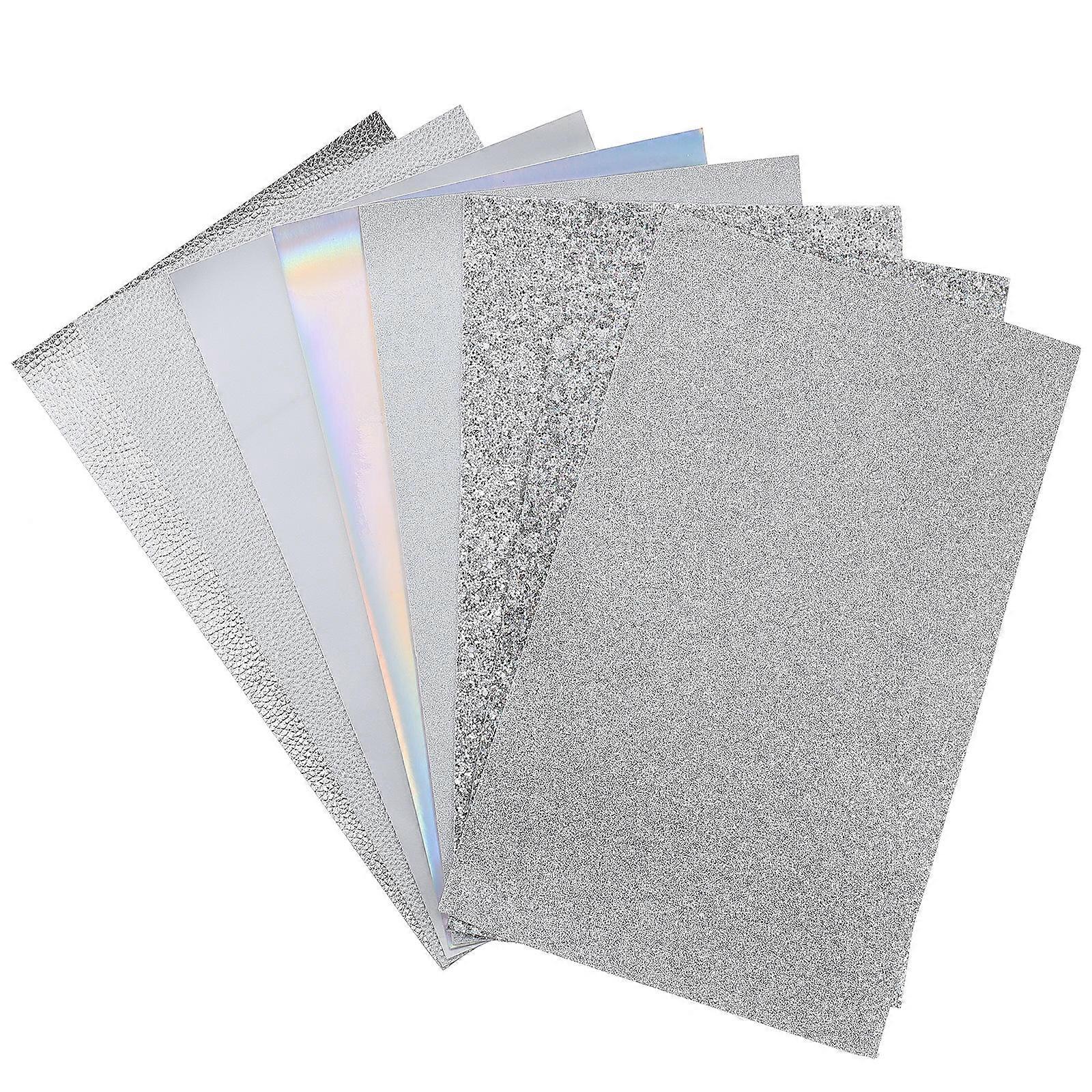Jewelry Making Fabric Artificial Sheets for DIY 16Pcs Silver