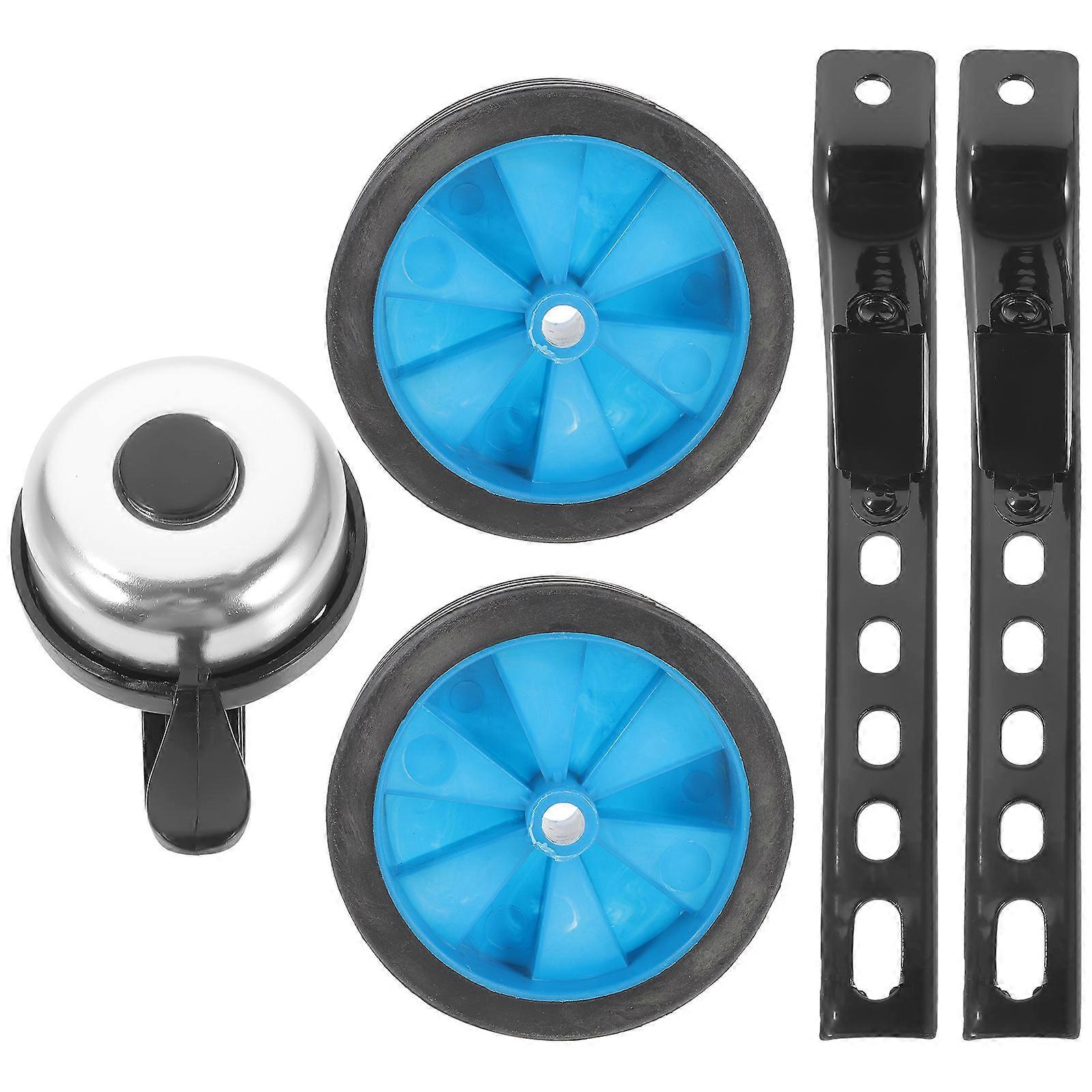 1 Set of Wear-Resistant Bike Stabilisers for Children's Cycling Learning with Assorted Color Round Design for Safety Support