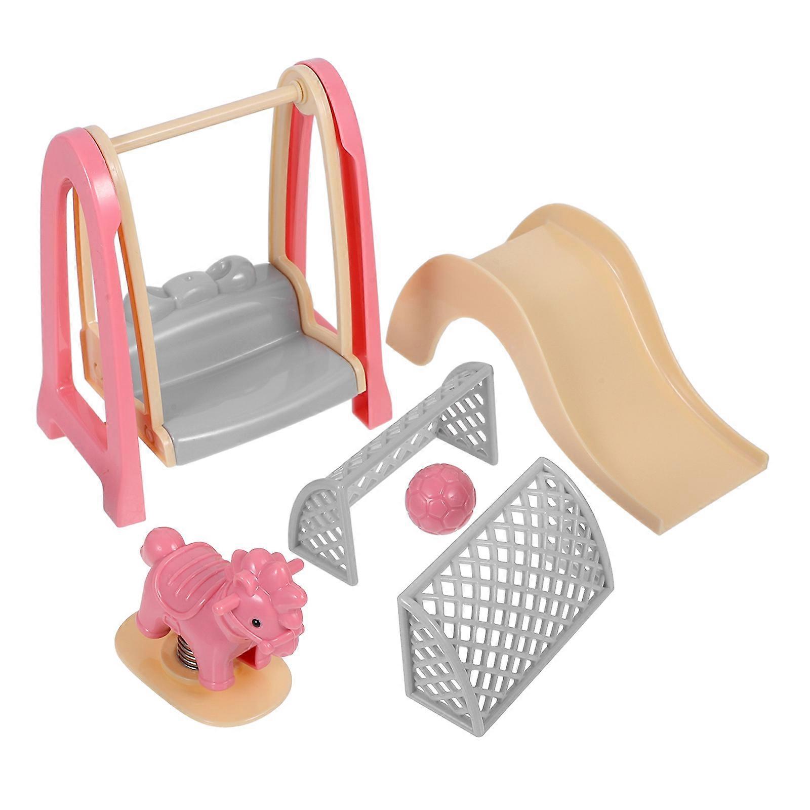 Doll House Scene Prop Miniature Swing Model for Decor 1Set