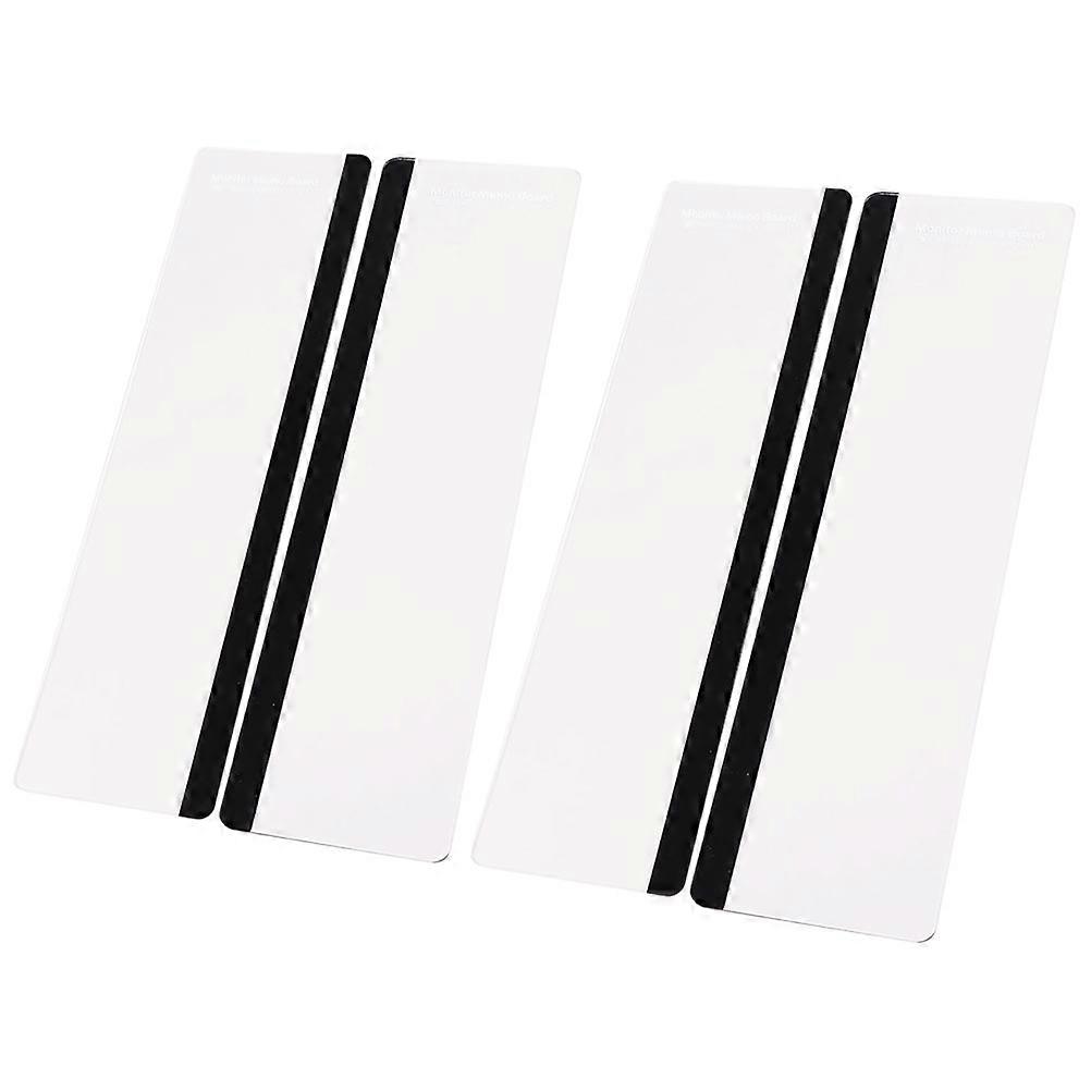 Office Computer Memo Board for Monitor Notes Holder 4Pcs Transparent