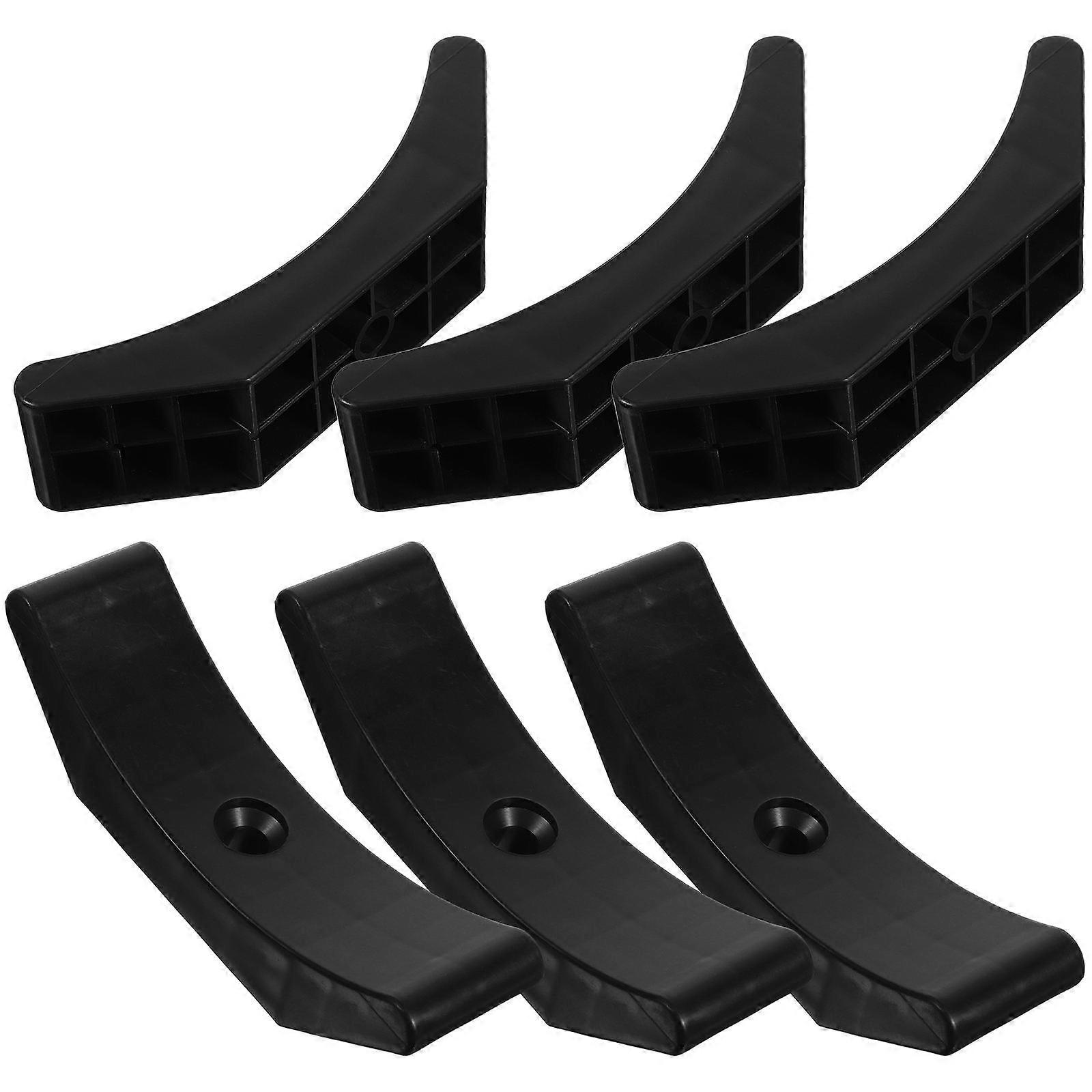 Sturdy Dumbbell Rack Stand for Home Use Black PP Material Holds 6 Pcs Stable and