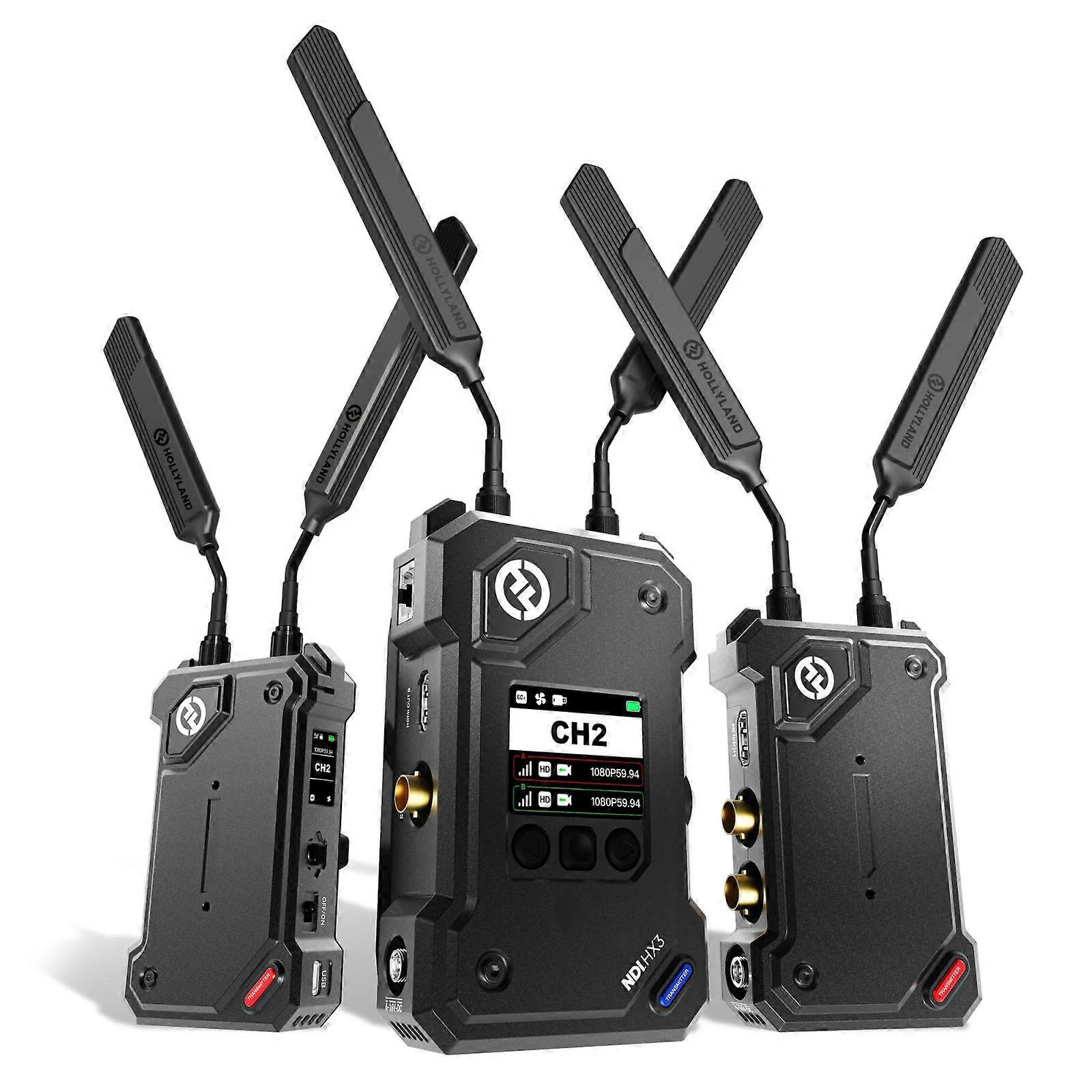 HOLLYLAND Cosmo C2 Wireless Video Transmission System, 3000ft Range With NDI HX3, HDMI/SDI Support