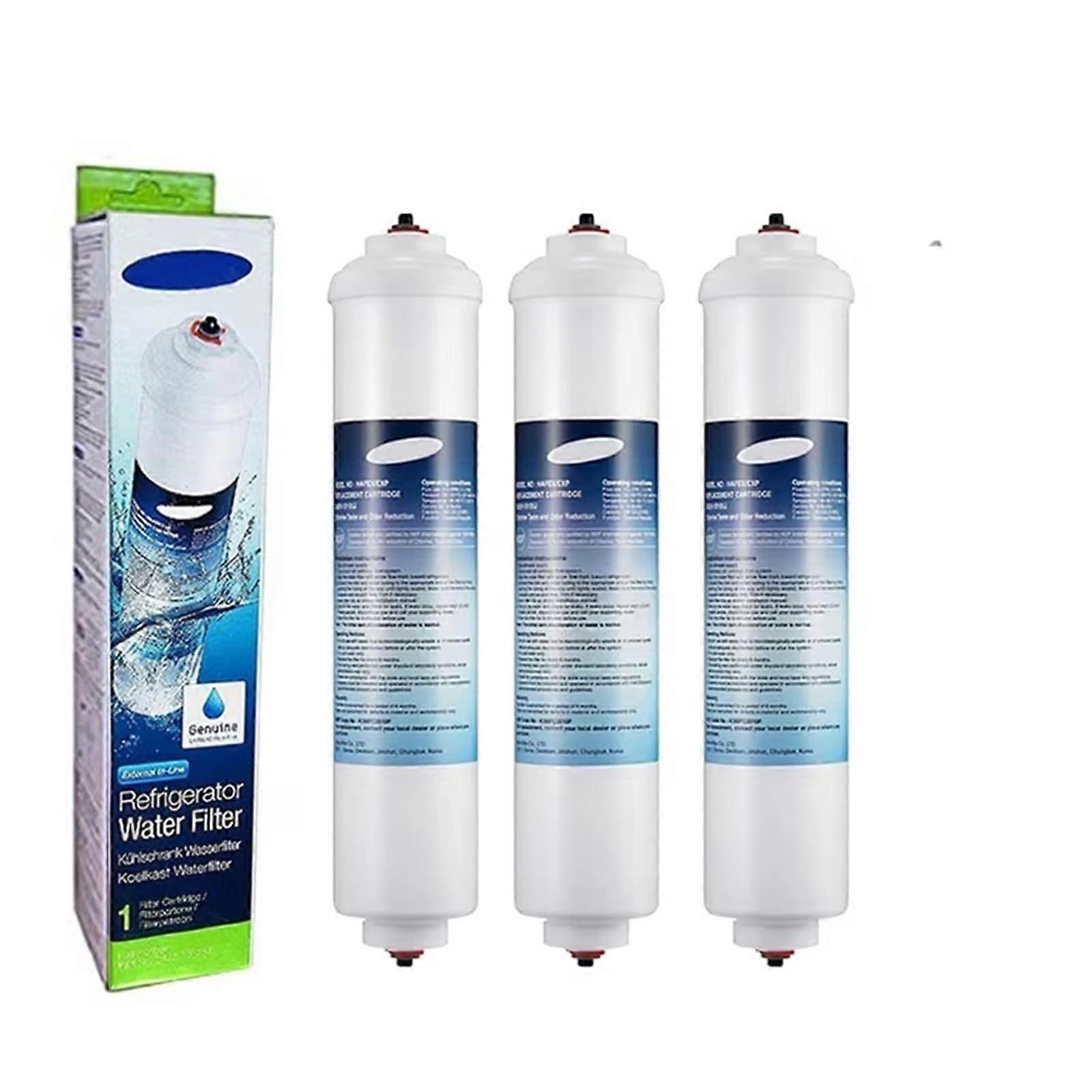 DA29-10105J Compatible with Samsung HAFEX/EXP Water Filter Cartridge 3-Pack, High Efficiency Activated Carbon Reduces Impurities