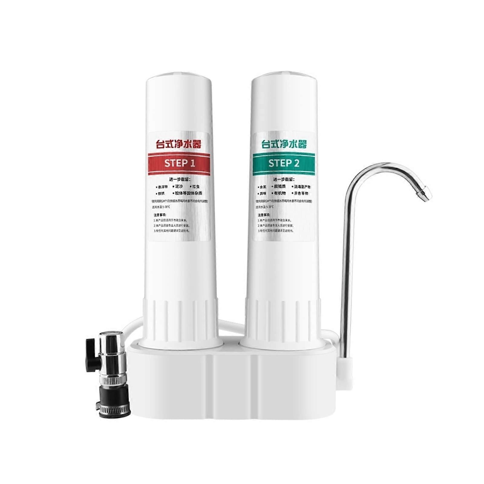 Water Filter Faucet with Diatom Carbon Filtration for Healthy Drinking Water and Easy Cartridge Replacement