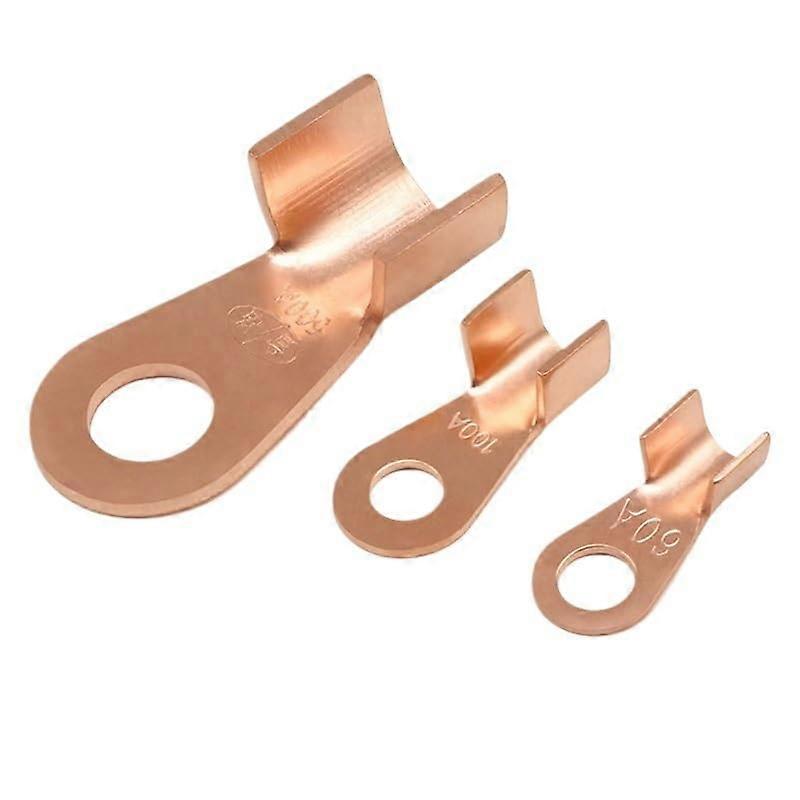 20pcs 30A Copper Cable Lugs Open Mouth Wire Crimp Connectors  Conductivity