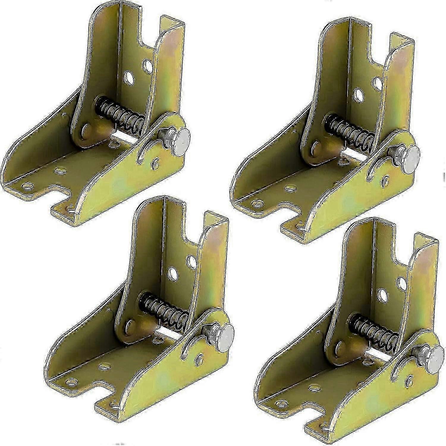 Four folding table legs with self-locking hinges, suitable for adjustable workbenches