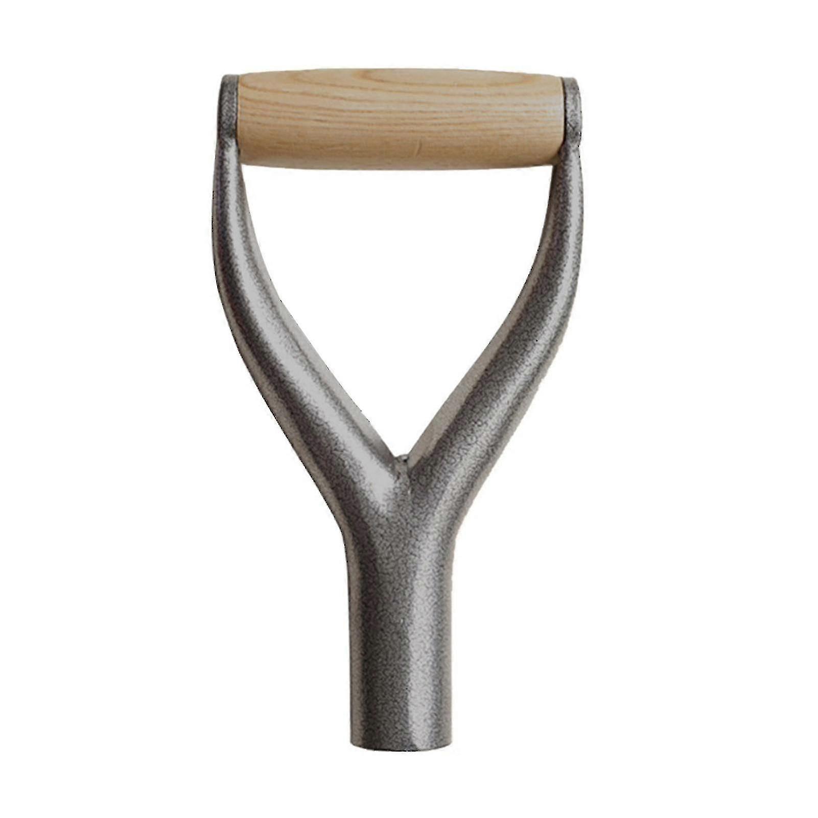 Shovel Handle Solid Iron Accessories Garden Tool Reusable Y Grip Replacement New