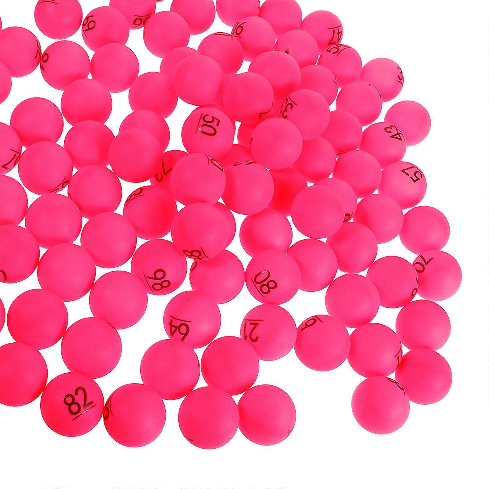 Plastic Balls Raffle Game Set for Entertainment 100Pcs Numbered