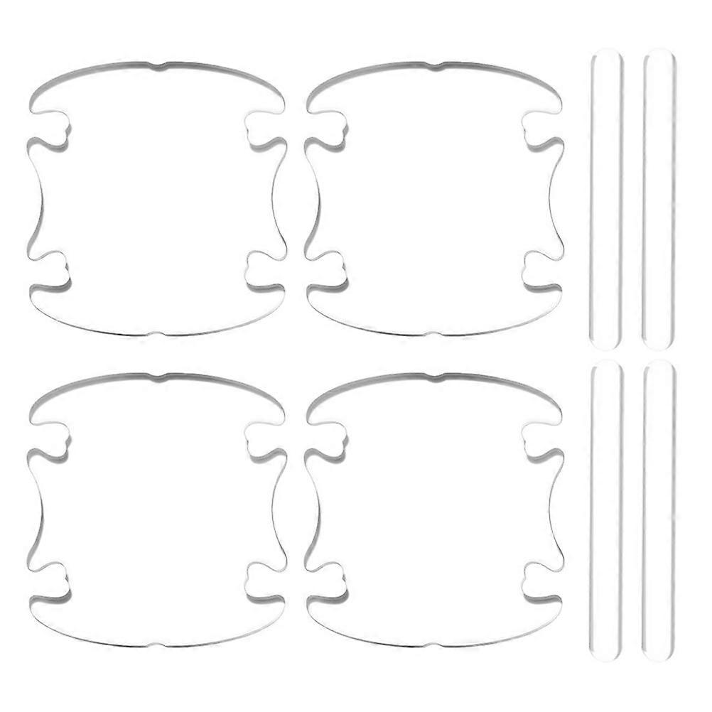 Car Door Bumper Protector Door Bowl Scratch Protector 1Set Transparent PVC