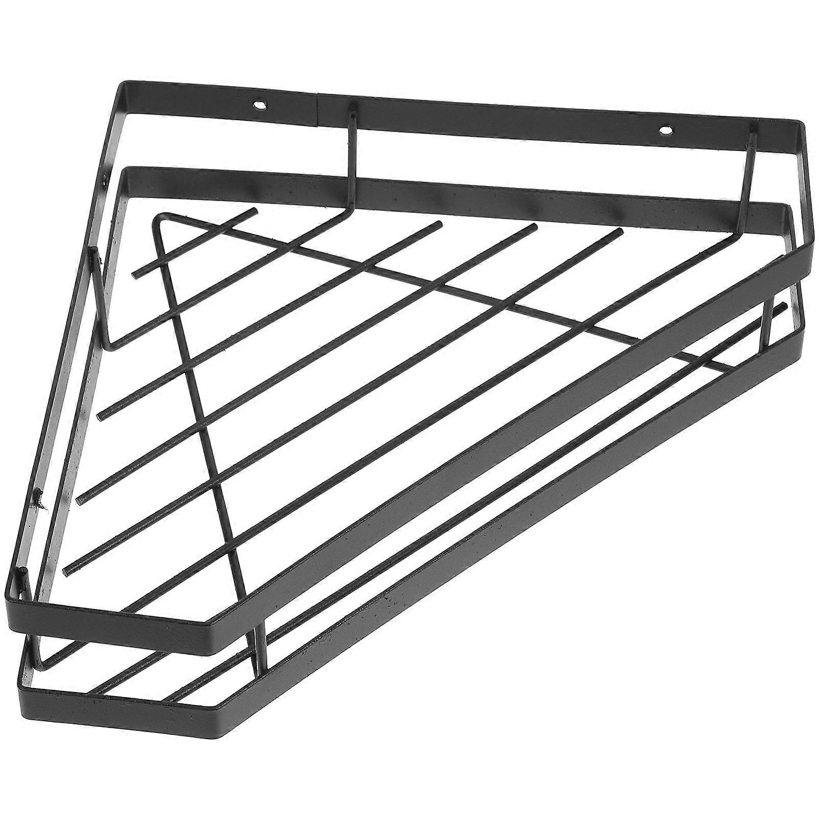 Wall-Mounted Storage Rack Kitchen Metal Seasoning Rack for Kitchen 1Pcs