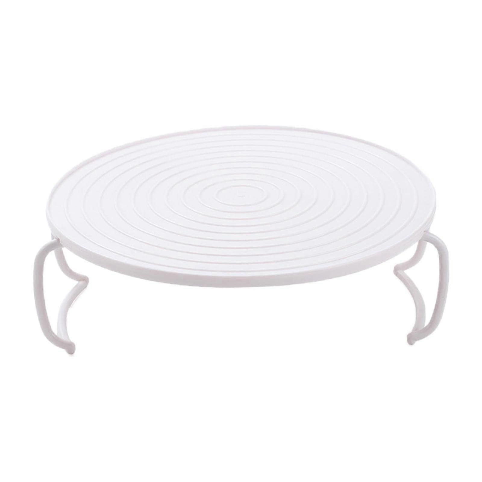 Round Microwave Steaming Rack with Dual Layer Heating and Nonslip Surface Grip for Oven Use