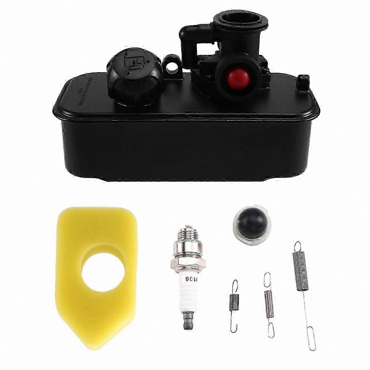 Lawn Mower Carburetor and Gas Tank Assembly Kit-Compatible with Multiple Models