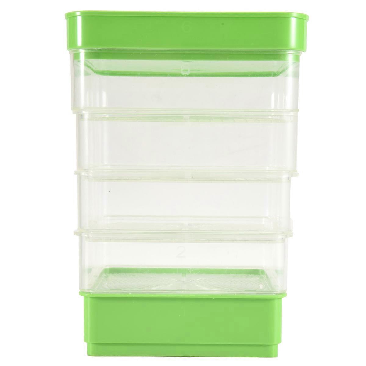 Bean Seed Germination Kit, Micro-Green Plant Growing Tray, Drain Tray, Four-Tier Stackable Sprout Growing Kit