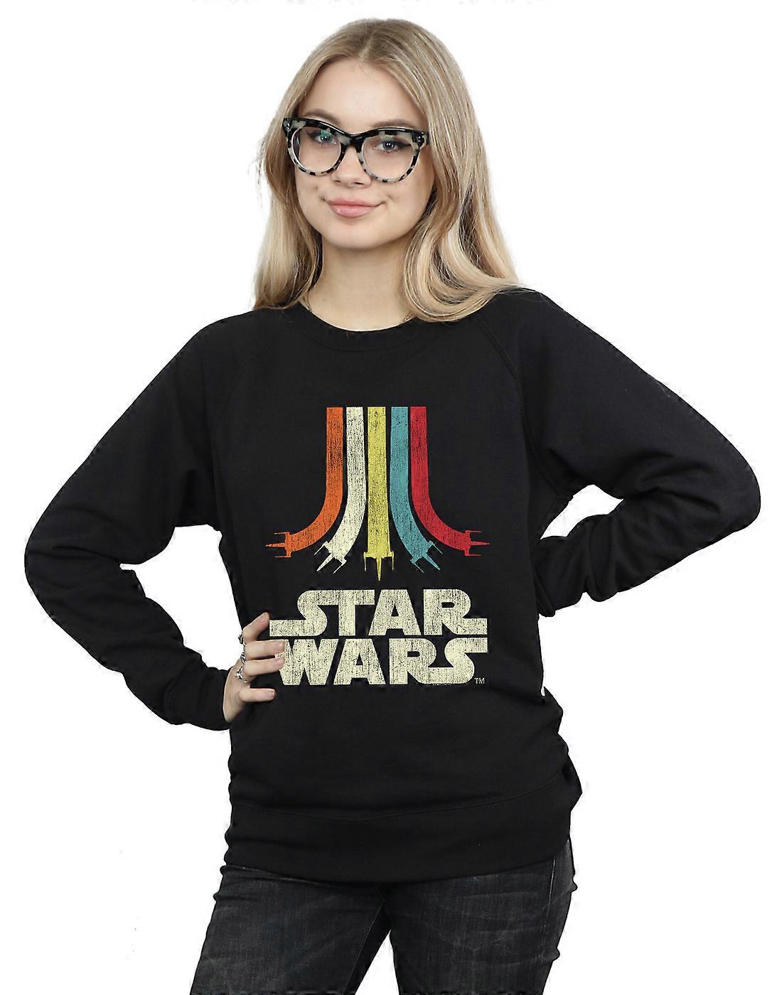 스타워즈 여성용 레트로 레인보우 스웨트셔츠
