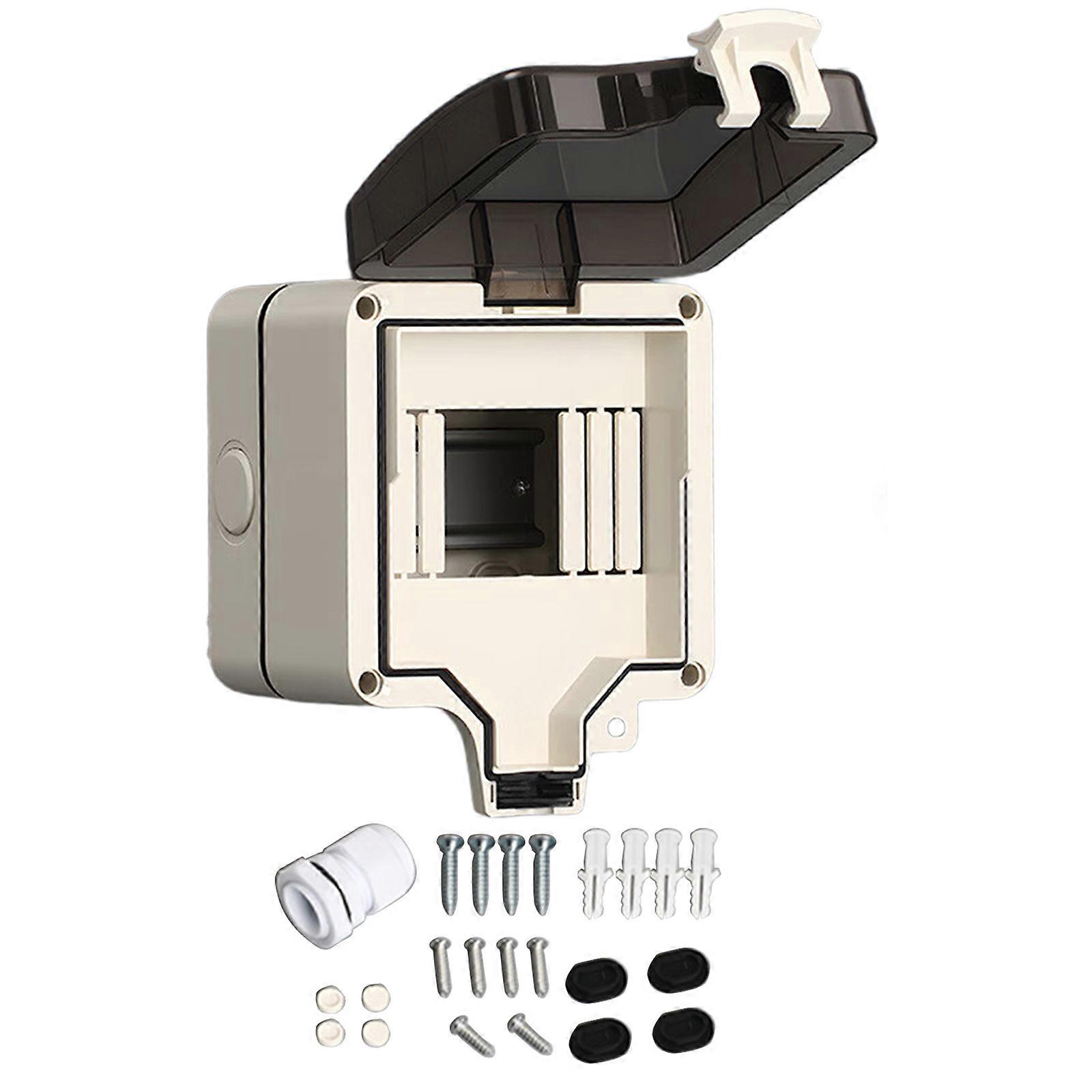 Impacts Resistant Enclosures and Heat Resistant Seal Lockable Electrical Box for Outdoor Circuit Protecting Multicolor