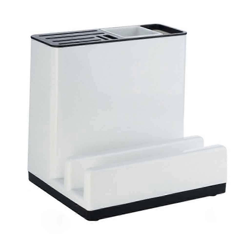 Kitchen Utensil Holder with Quick Dry Drainage Base, Removable MultiCompartment Storage Rack