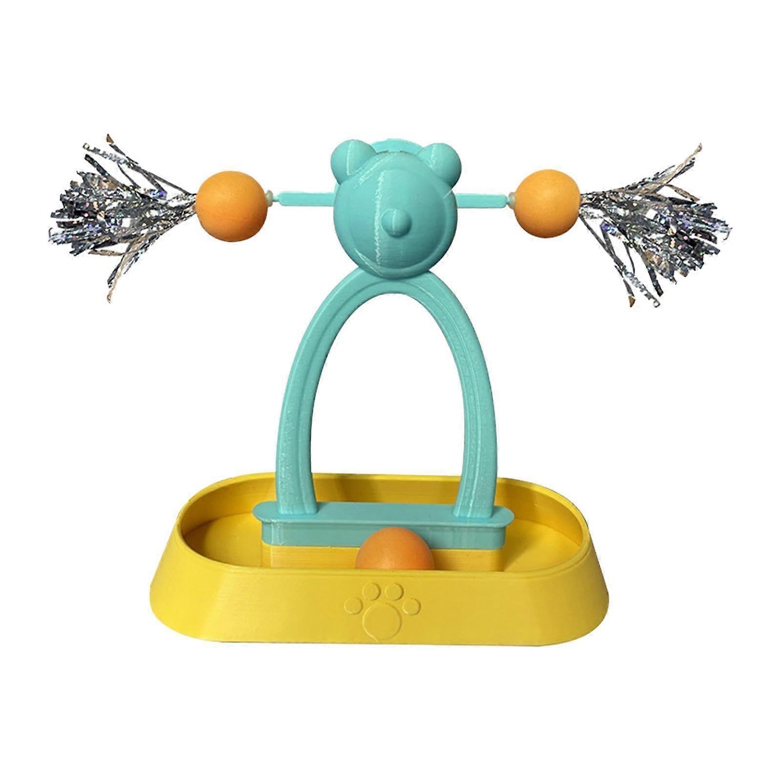 Interactive Windmill Cat Toy for Indoor Cats  Keeps Cats Active and Easy to Clean