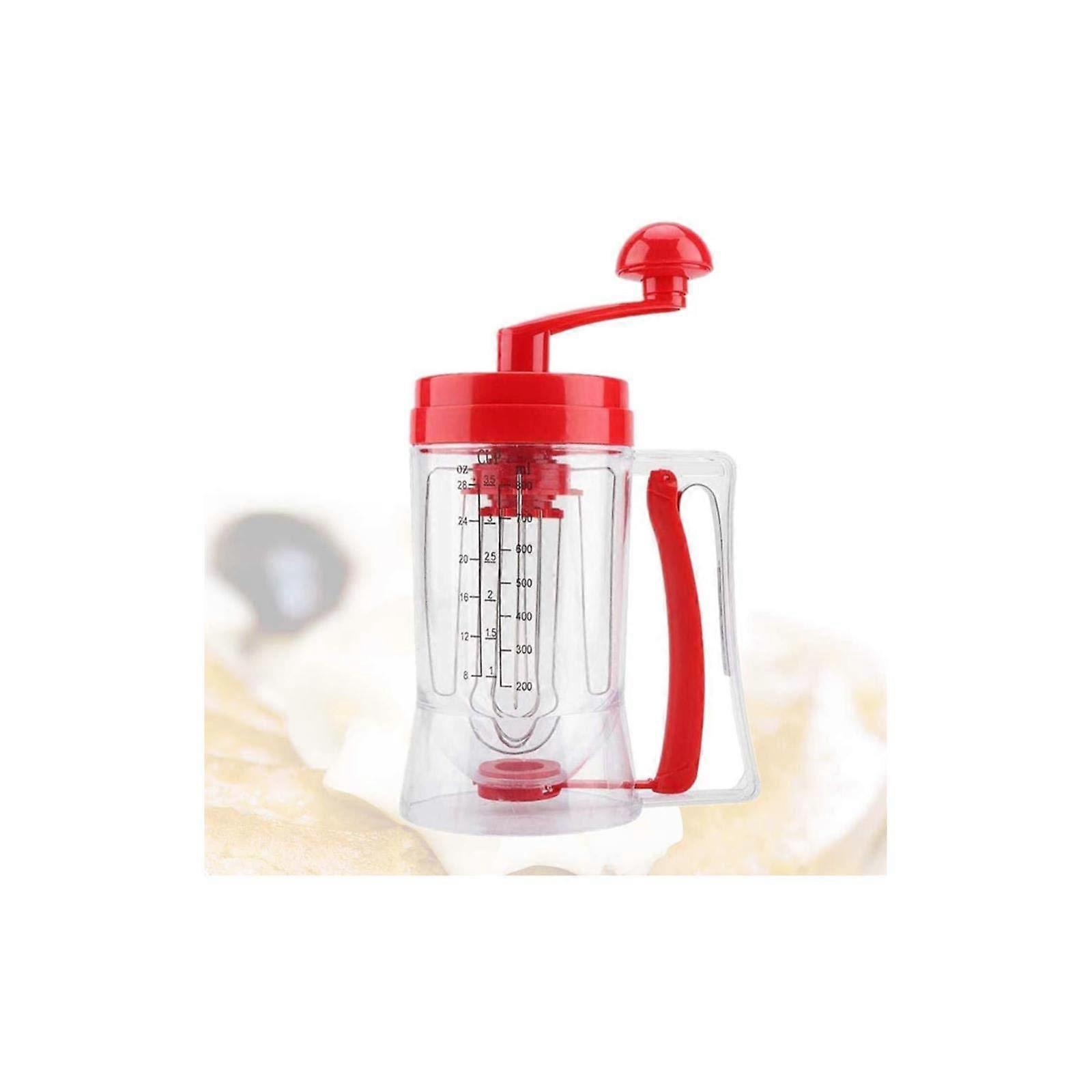 Batter Dispenser with Portion Control and LeakProof Valve for Pancakes Cupcakes Muffins Baking