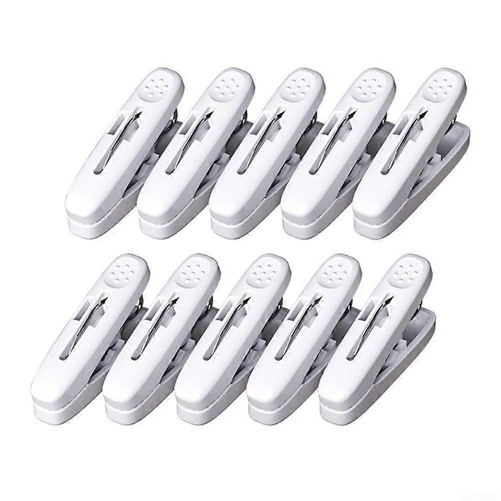 10 Pcs Windproof Clothespins Plastic Laundry Clips with Non Slip Secure Grip for Outdoor Drying