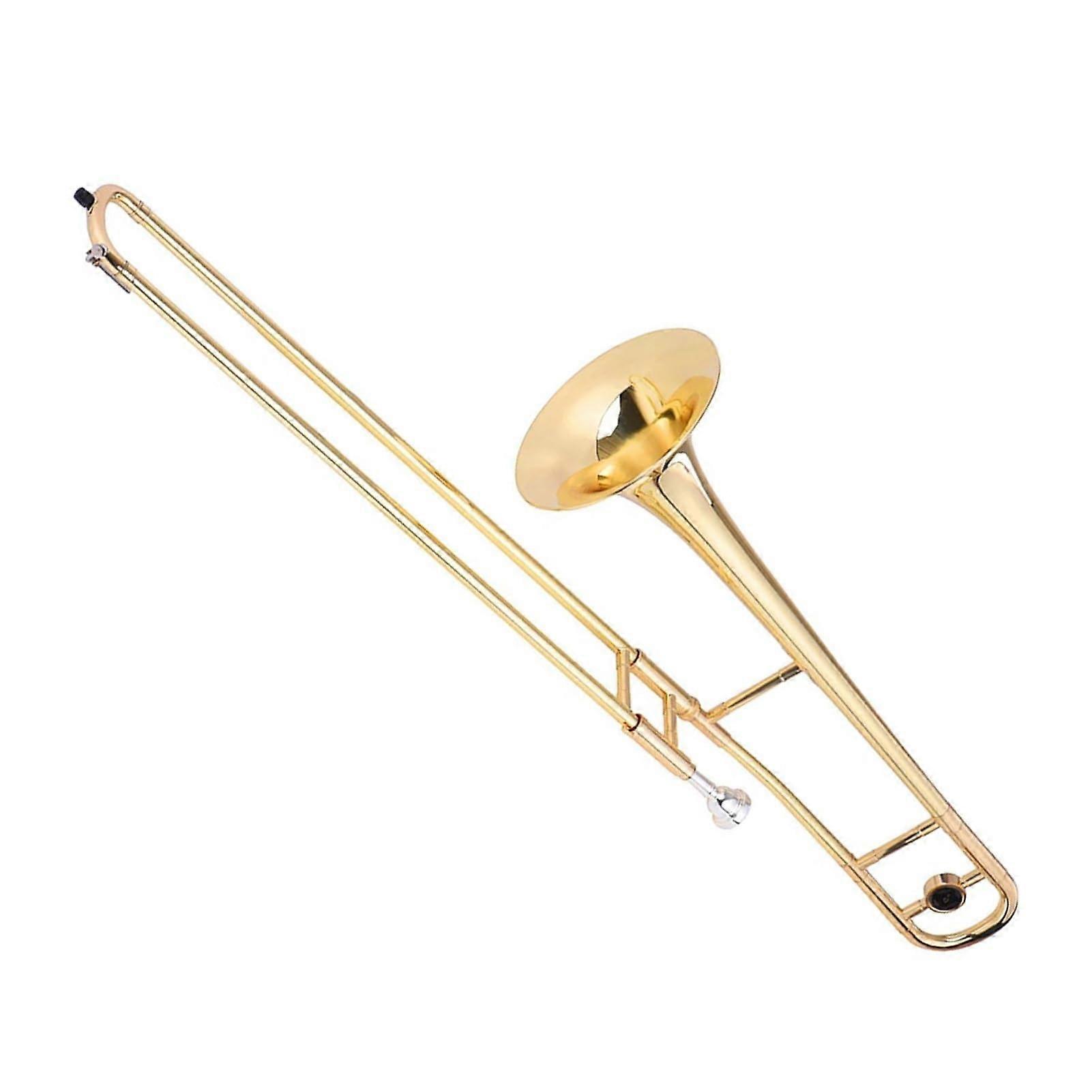 Bb Alto Brass Trombone for Beginners with Cupronickel Mouthpiece and Protective Hardshell Case