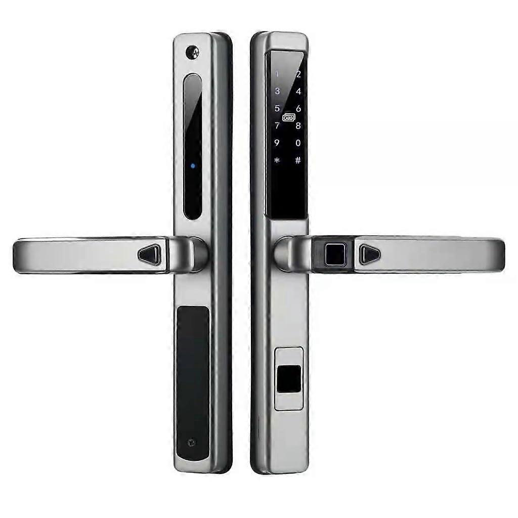 Smart Door Lock with Fingerprint Password Card Key, Camera, Motion Sensor, and Remote Control