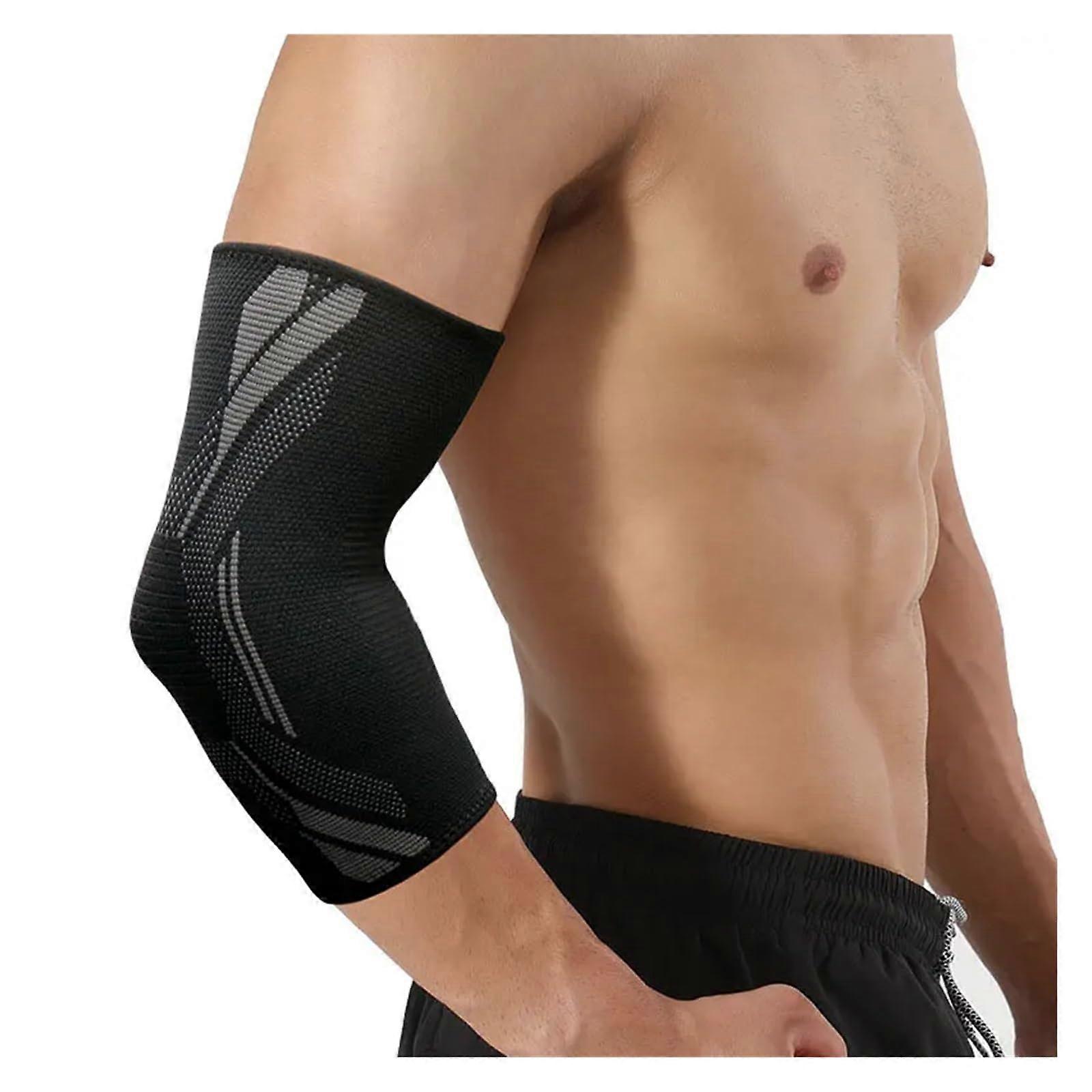 Elbow Support Brace XL Black, Breathable Compression Sleeve with NonSlip Comfortable Fit