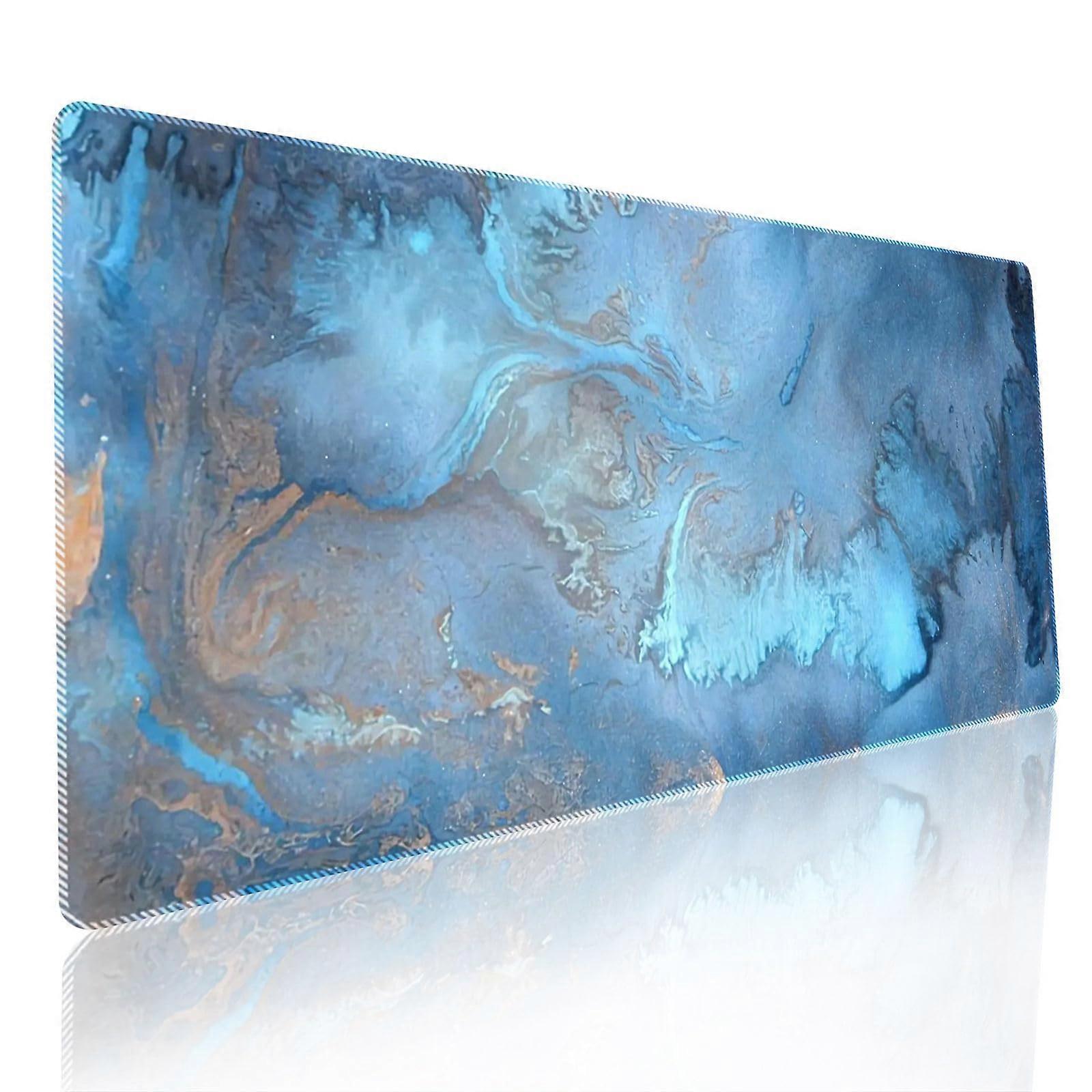 Large Marble Gaming Mouse Pad 500x1000mm with Smooth Tracking Surface and NonSlip Rubber Base