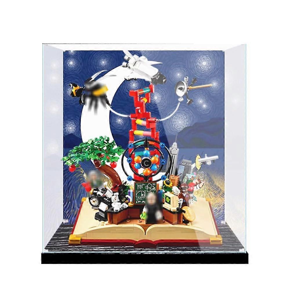 Display Case for  21355 Knowledge is Power Model, Clear Acrylic Box with  Transparency and Dust Protection