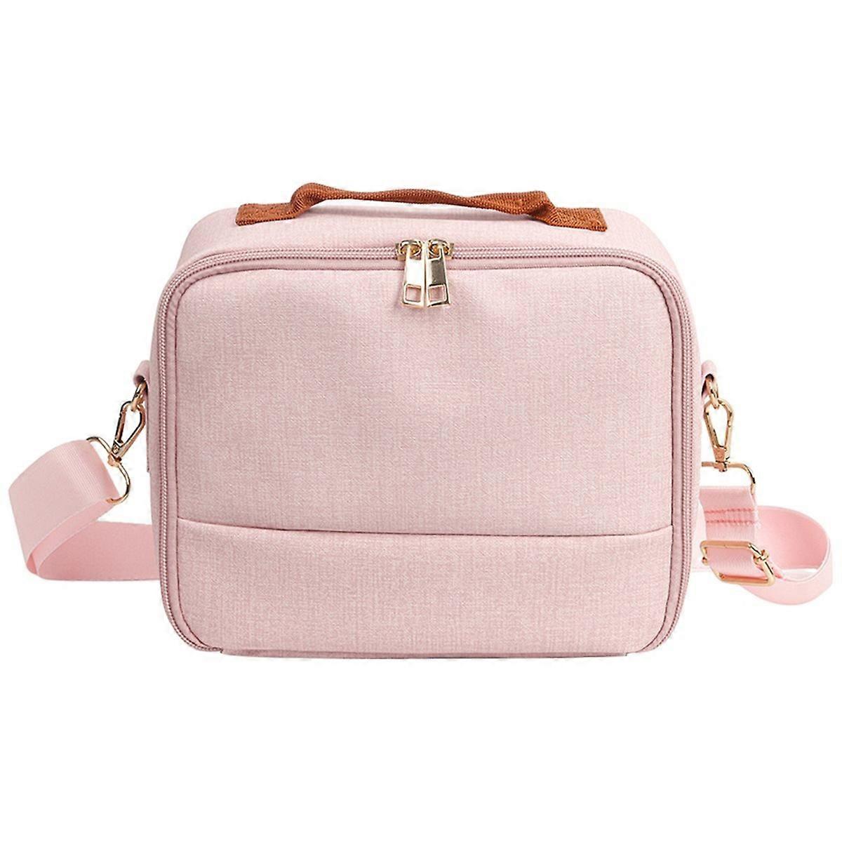 Multifunctional Outdoor Camera Bag for Camera Quilted Bag Pink