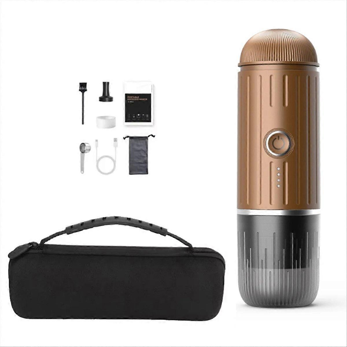 2 in 1 Capsule Powder Electric Espresso Coffee Machine Brown