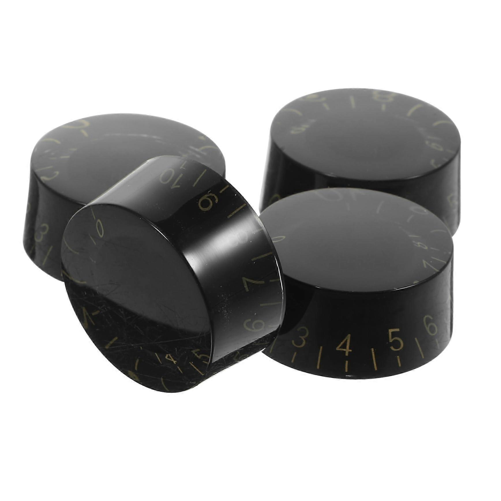 4pcs Durable Acrylic Electric Guitar Volume Knobs Replacement Control Caps