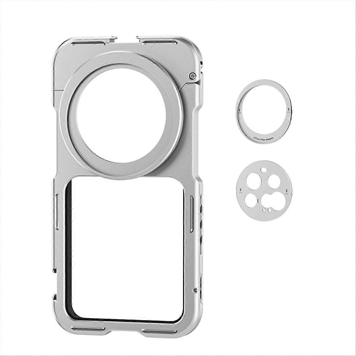 Phone Cage Kit for 15 Ultra 17mm Threaded Lens Silver