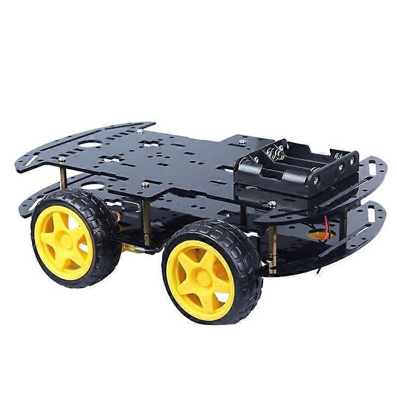 Intelligent Robot Car DIY Four-Wheel Drive Double Bottom Build Base