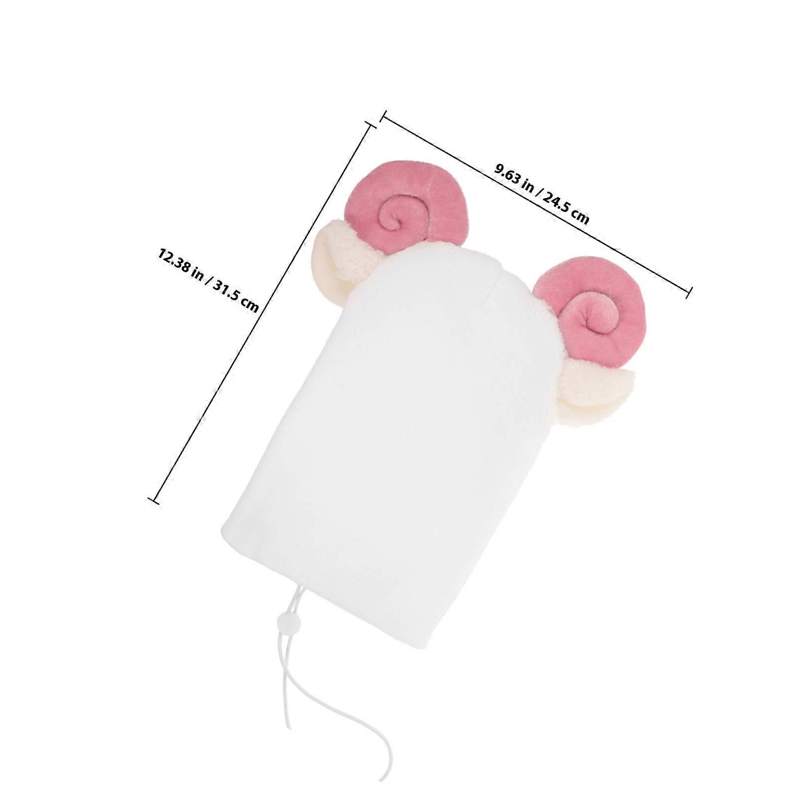 Protective Ski Cover Woolen Yarn White for Outdoor Use