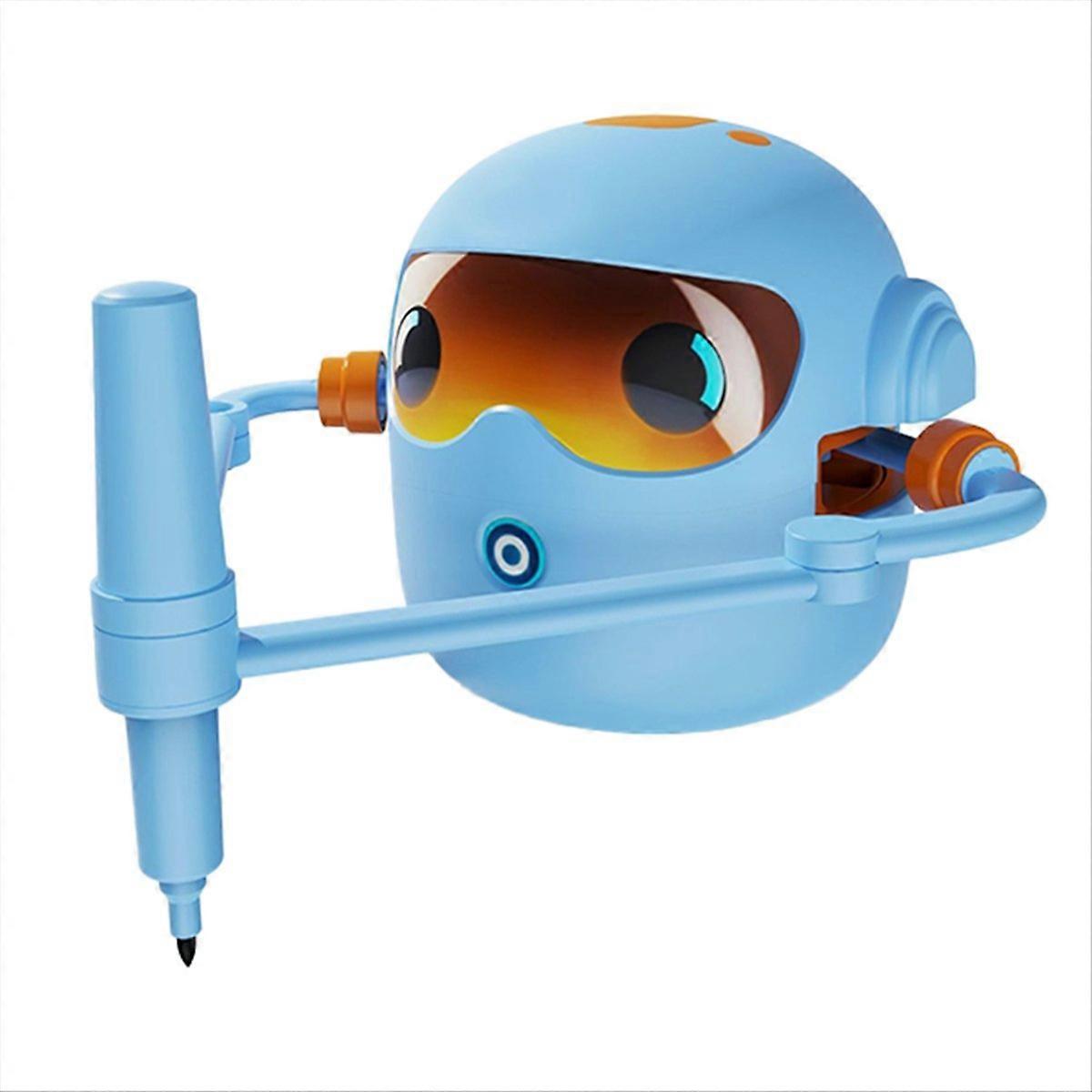 Interactive Educational Drawing Robot for Kids Learning Toy, Blue