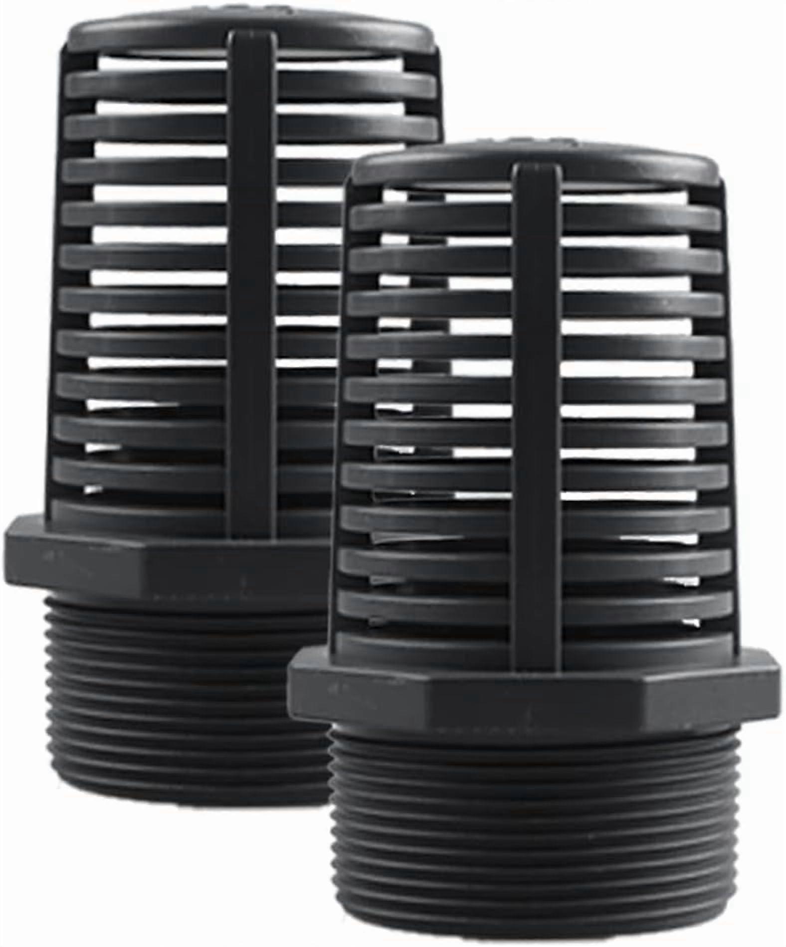 2-inch threaded suction and overflow filter, 2-inch screen strainer (2 pieces)